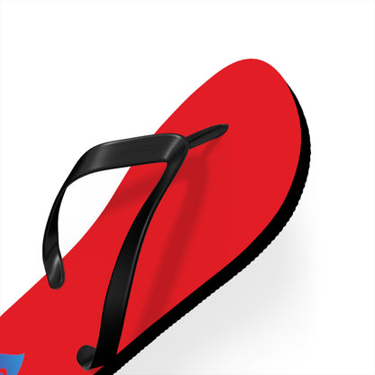 Red Pleyades Flip Flops