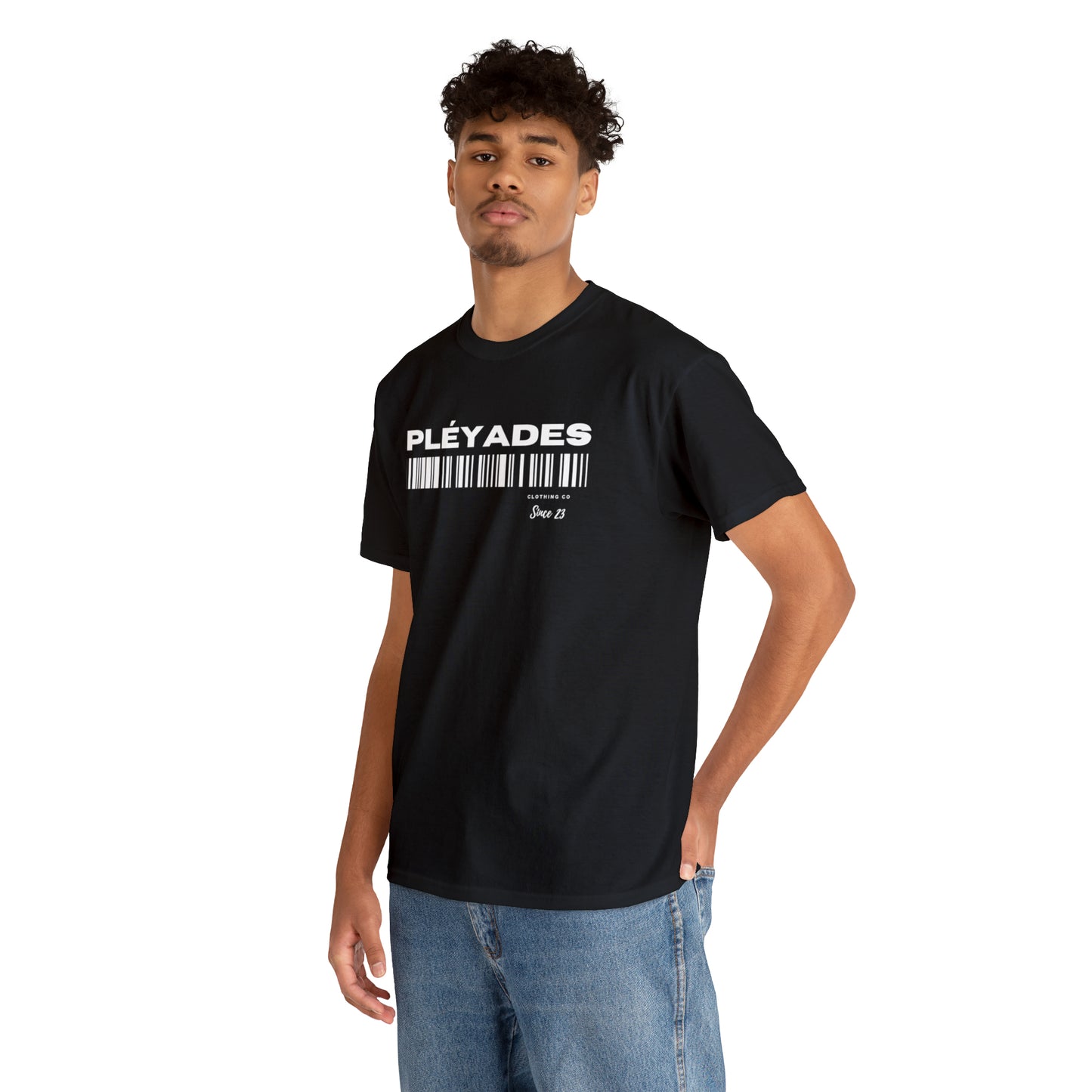 Pleyades Barcode Unisex Heavy Cotton Tee