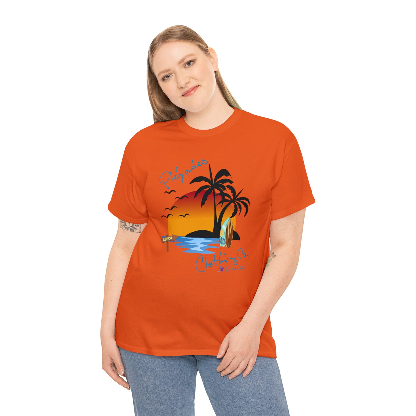 Pleyades Beach Unisex Heavy Cotton Tee