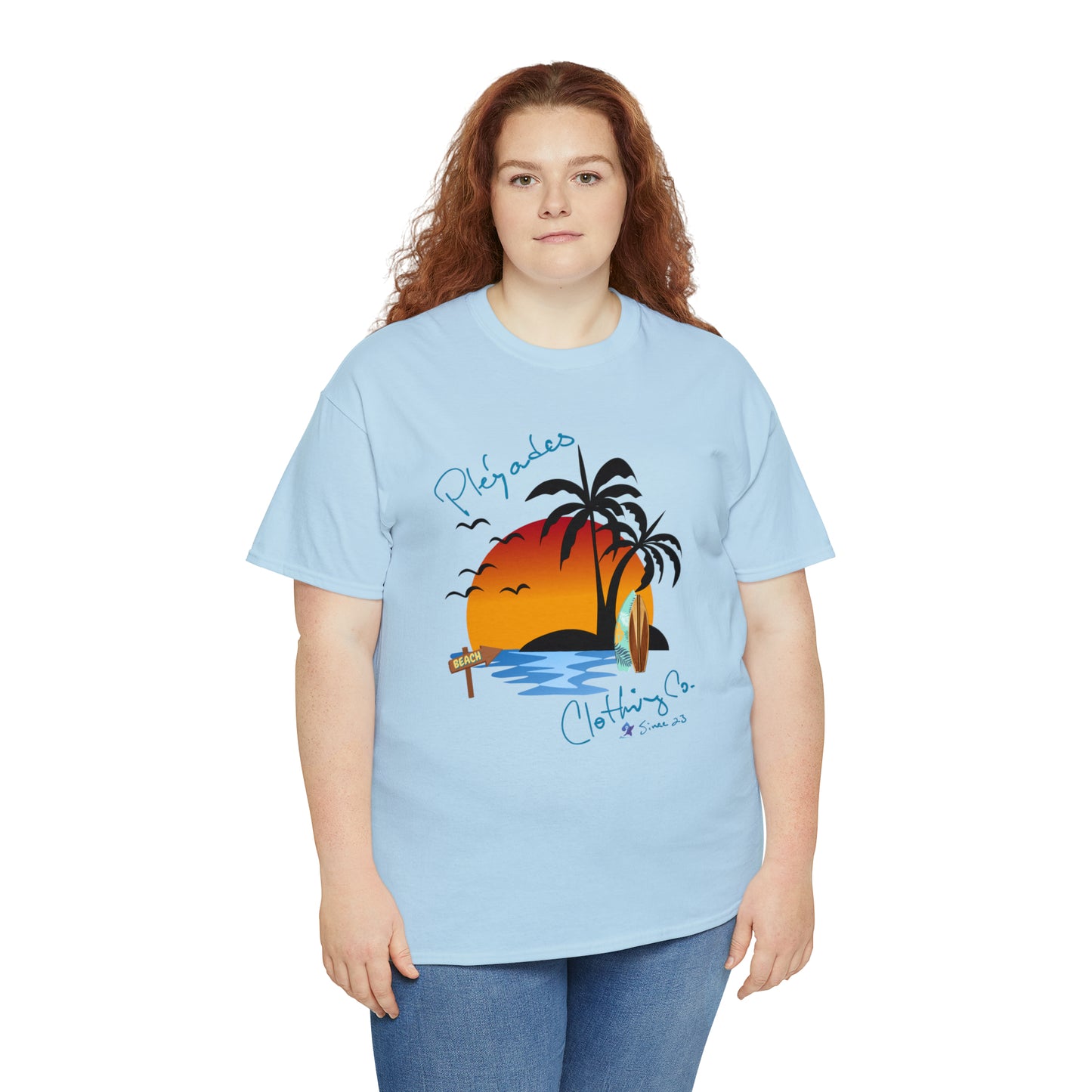 Pleyades Beach Unisex Heavy Cotton Tee