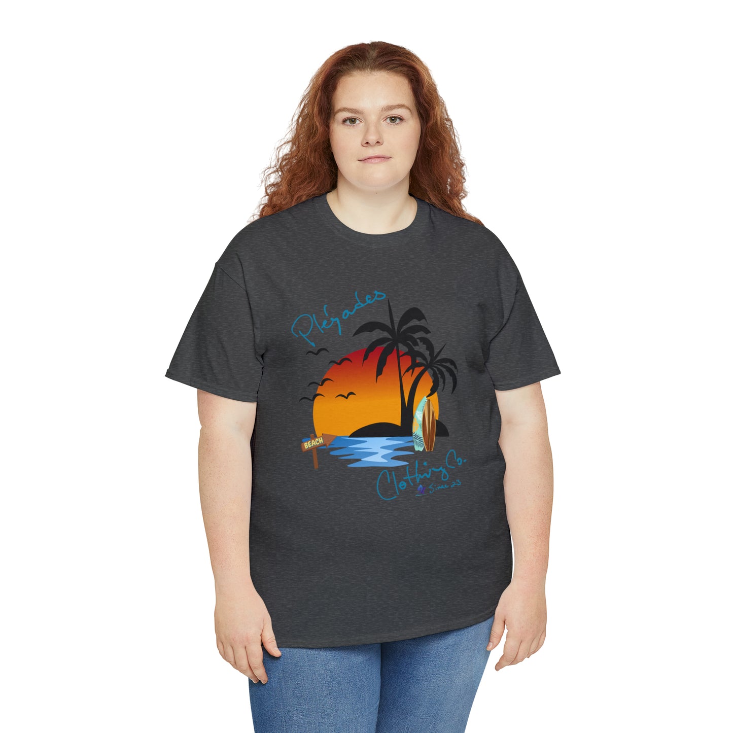 Pleyades Beach Unisex Heavy Cotton Tee