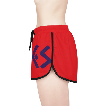 Red Pléyades Women's Relaxed Shorts