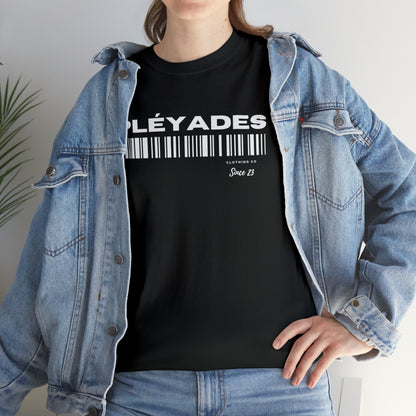 Pleyades Barcode Unisex Heavy Cotton Tee