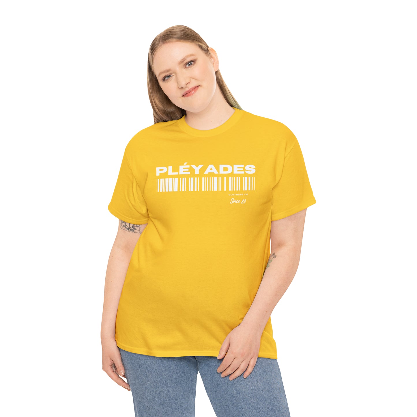 Pleyades Barcode Unisex Heavy Cotton Tee