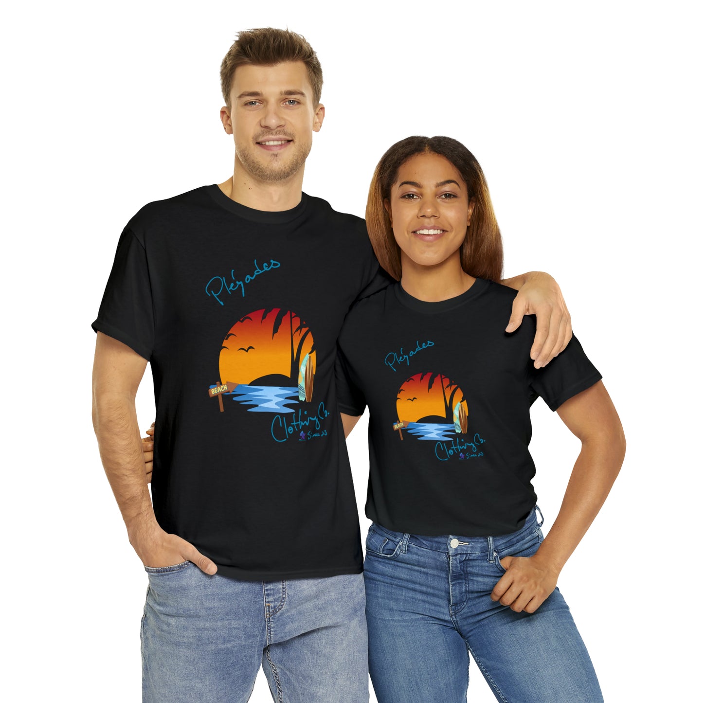 Pleyades Beach Unisex Heavy Cotton Tee