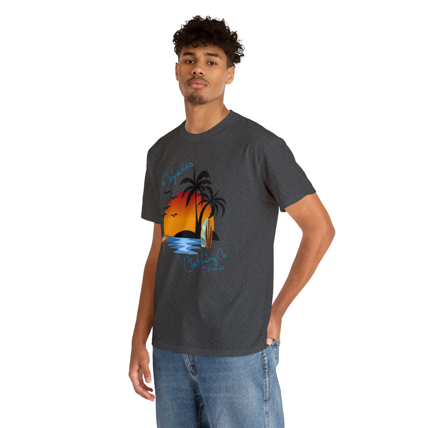 Pleyades Beach Unisex Heavy Cotton Tee