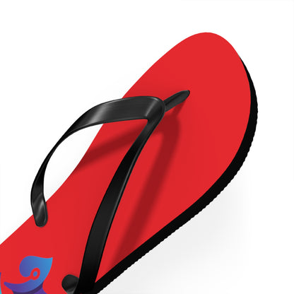 Red Pleyades Flip Flops