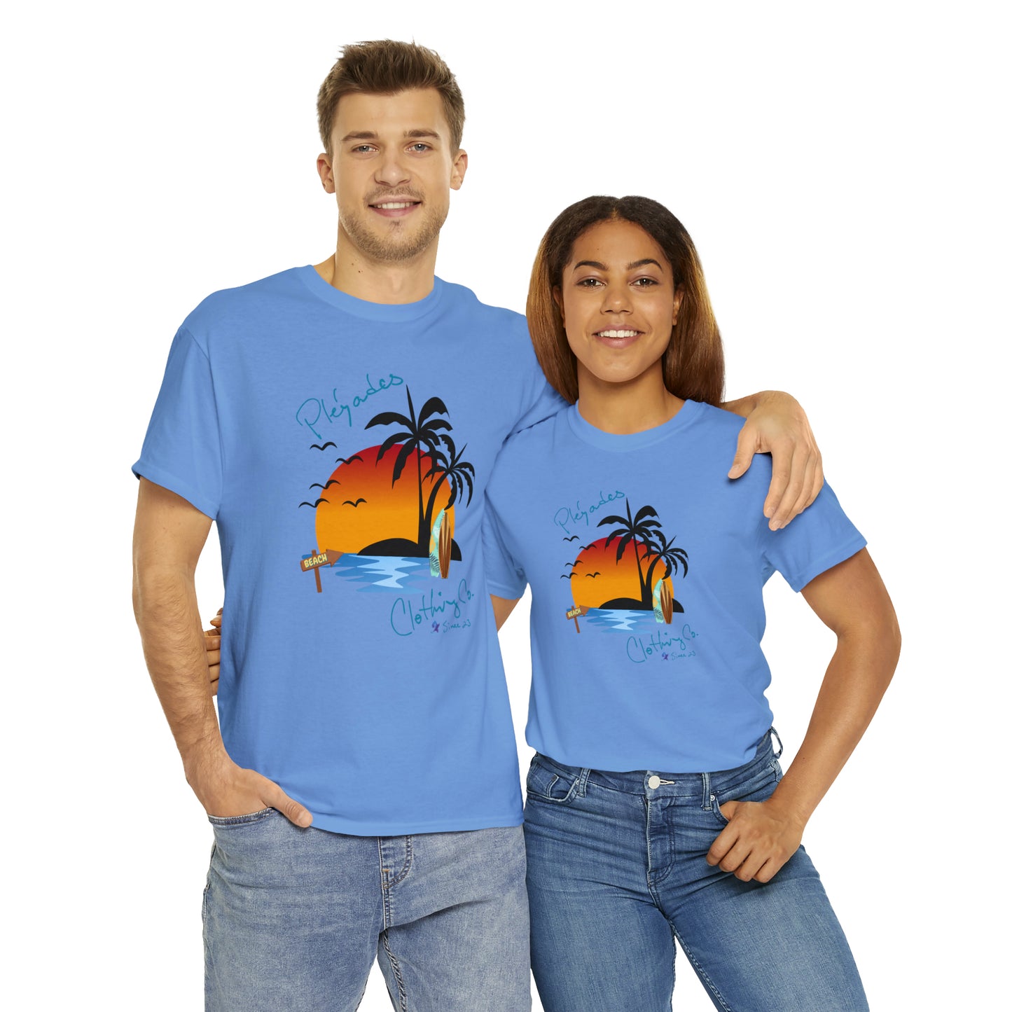 Pleyades Beach Unisex Heavy Cotton Tee