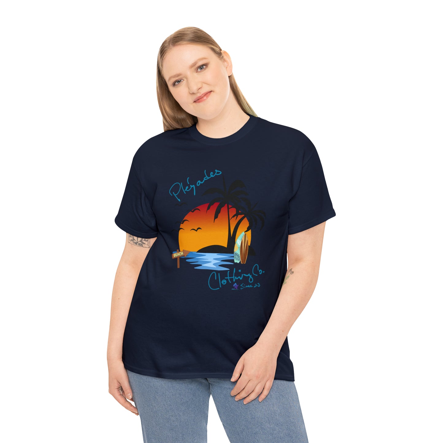 Pleyades Beach Unisex Heavy Cotton Tee