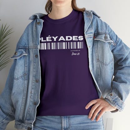 Pleyades Barcode Unisex Heavy Cotton Tee