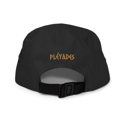 Pleyades gre/brw logo Five Panel Cap