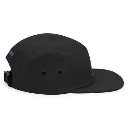 Pleyades purp logo Five Panel Cap