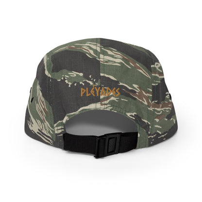 Pleyades gre/brw logo Five Panel Cap