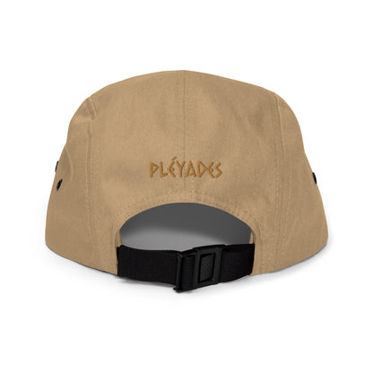 Pleyades gre/brw logo Five Panel Cap