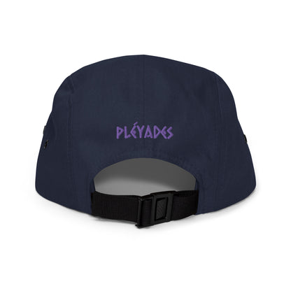 Pleyades purp logo Five Panel Cap