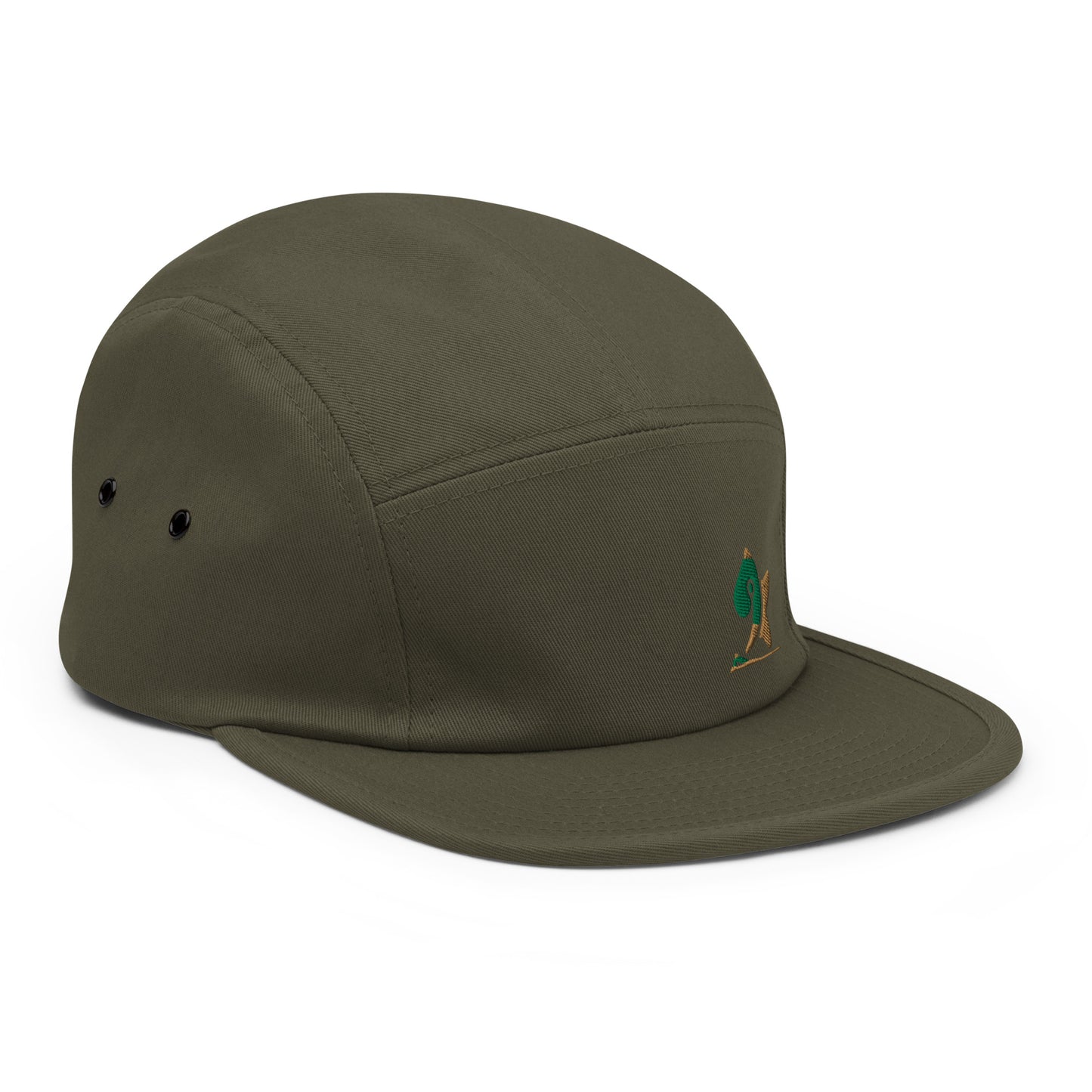 Pleyades gre/brw logo Five Panel Cap