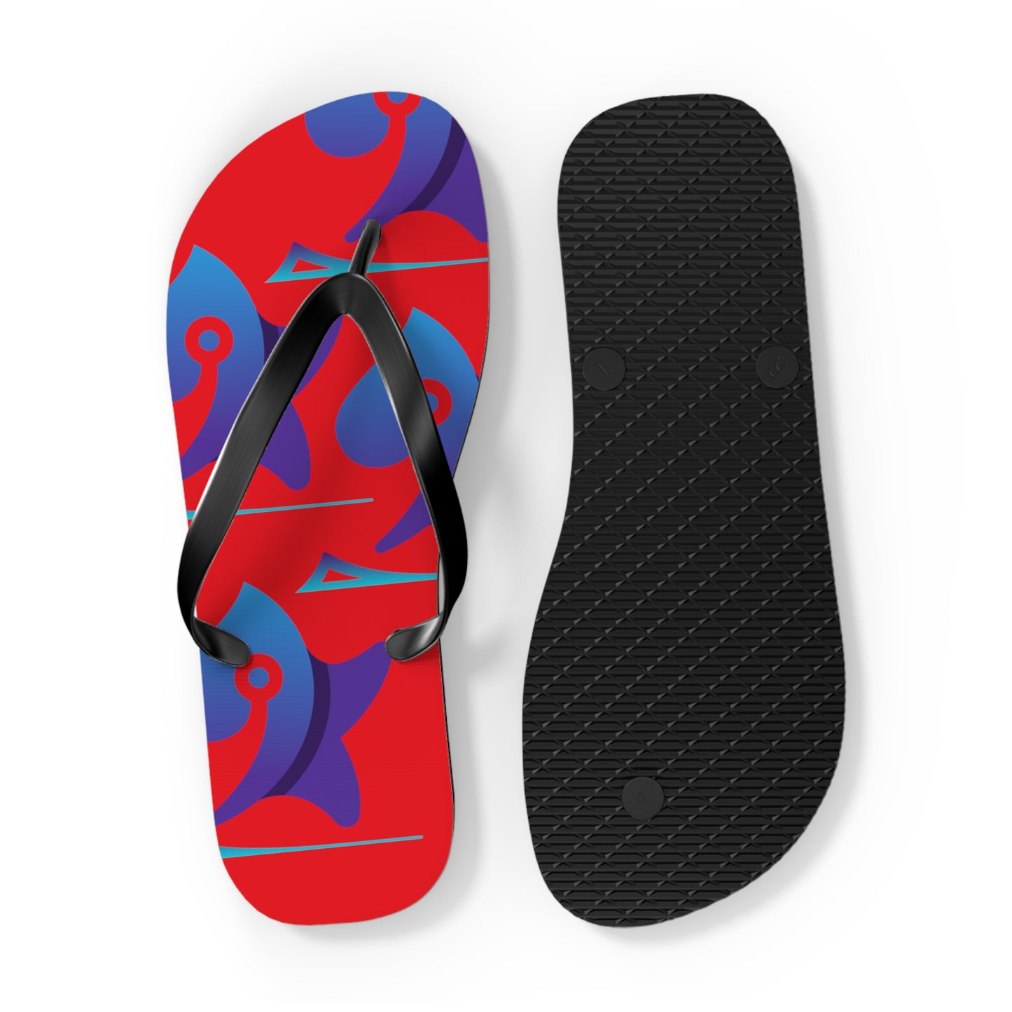 Red Pleyades Flip Flops