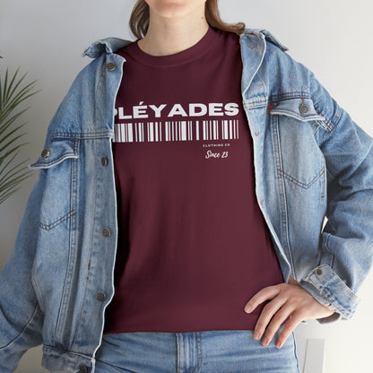 Pleyades Barcode Unisex Heavy Cotton Tee