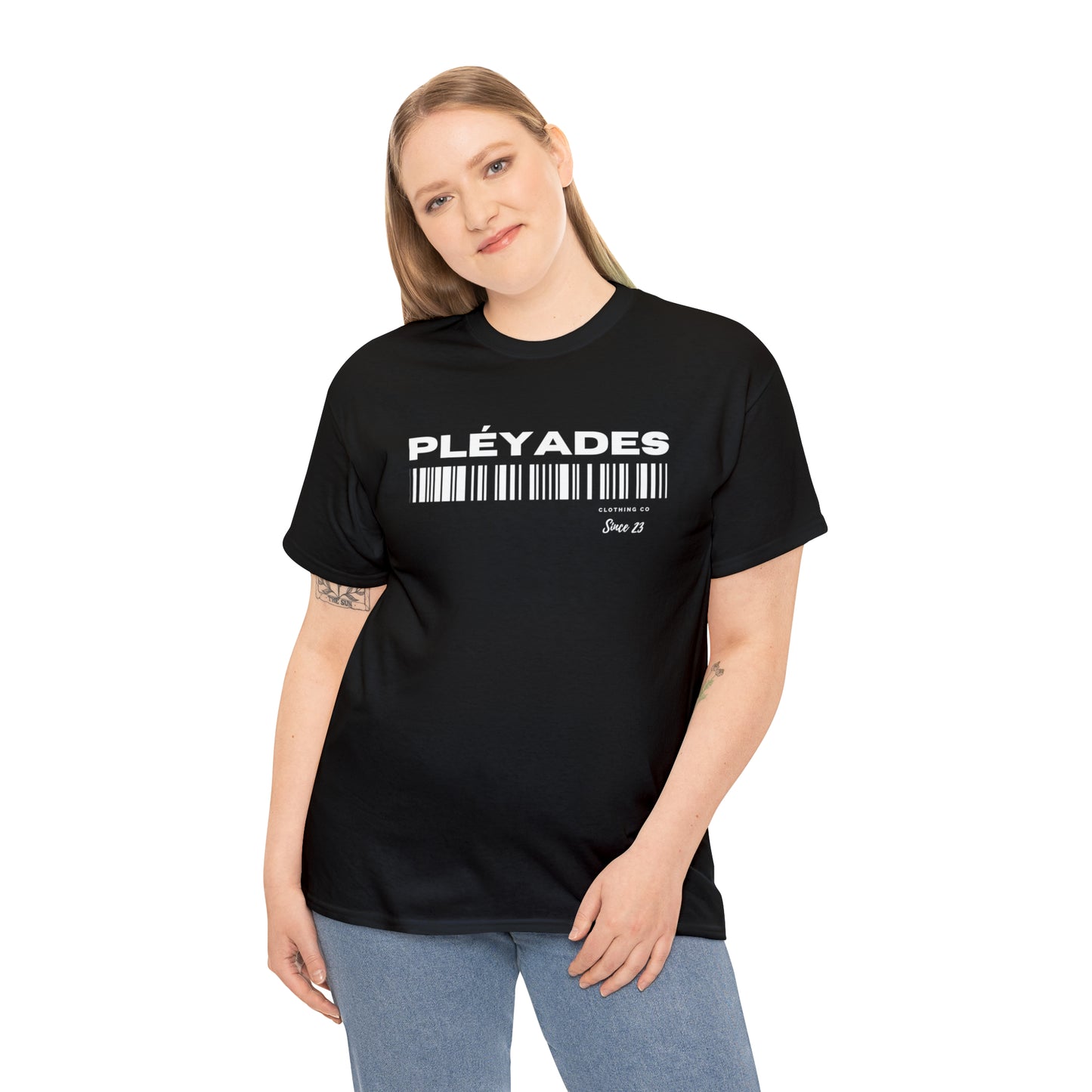 Pleyades Barcode Unisex Heavy Cotton Tee