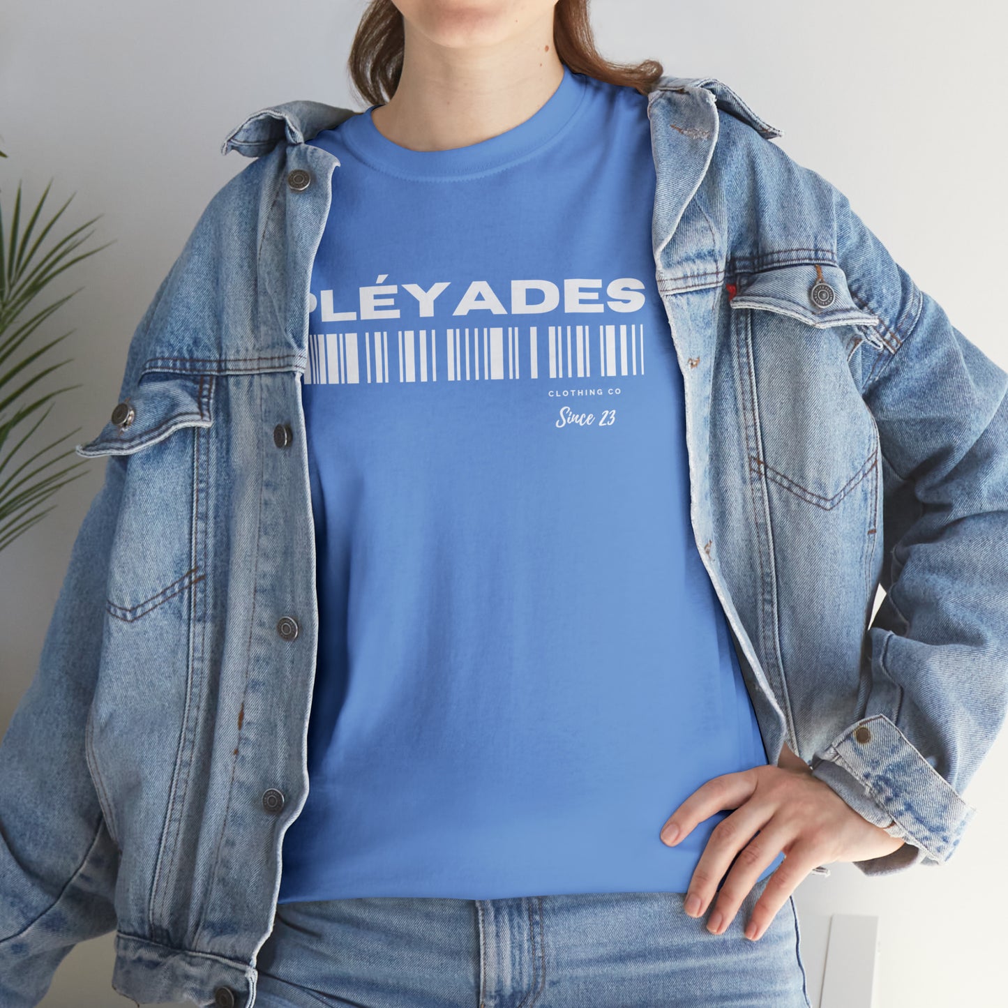 Pleyades Barcode Unisex Heavy Cotton Tee