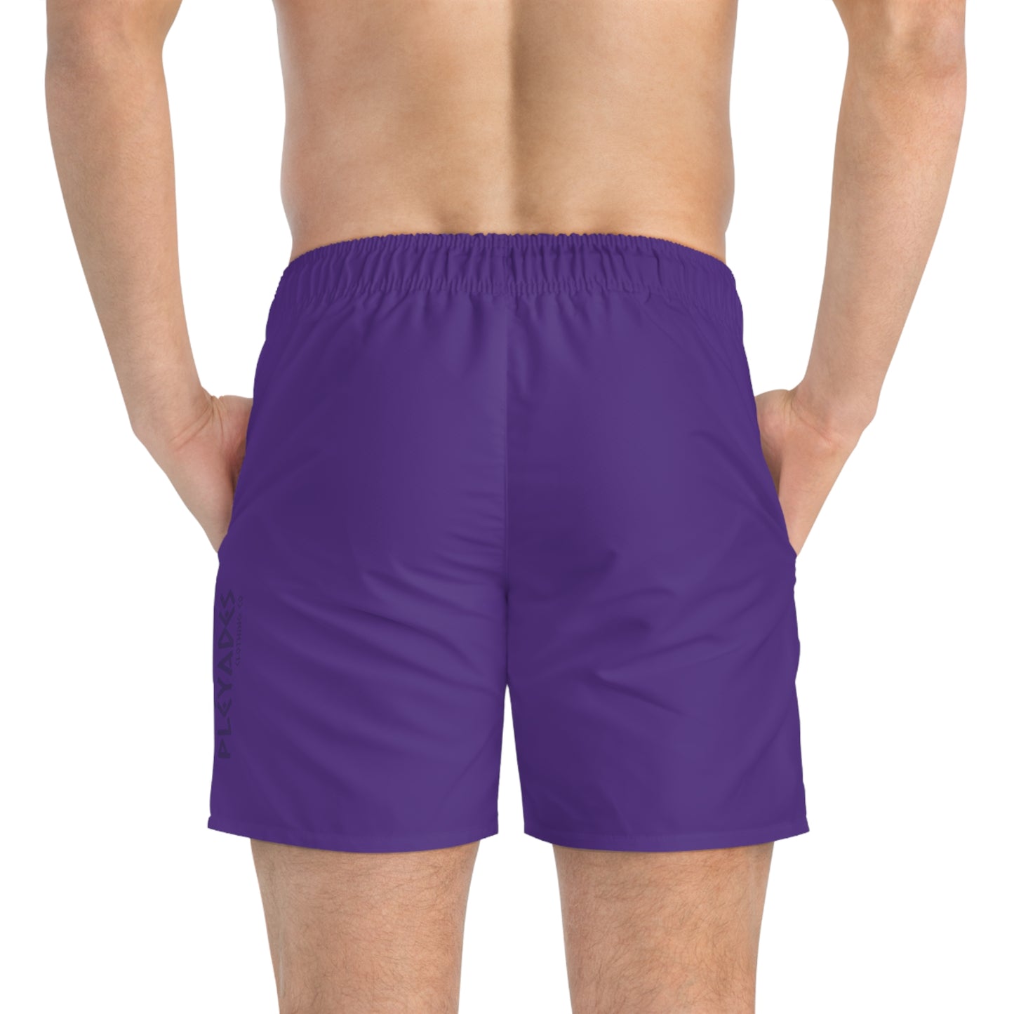 Pleyades Purple Small front logo Swim Trunks