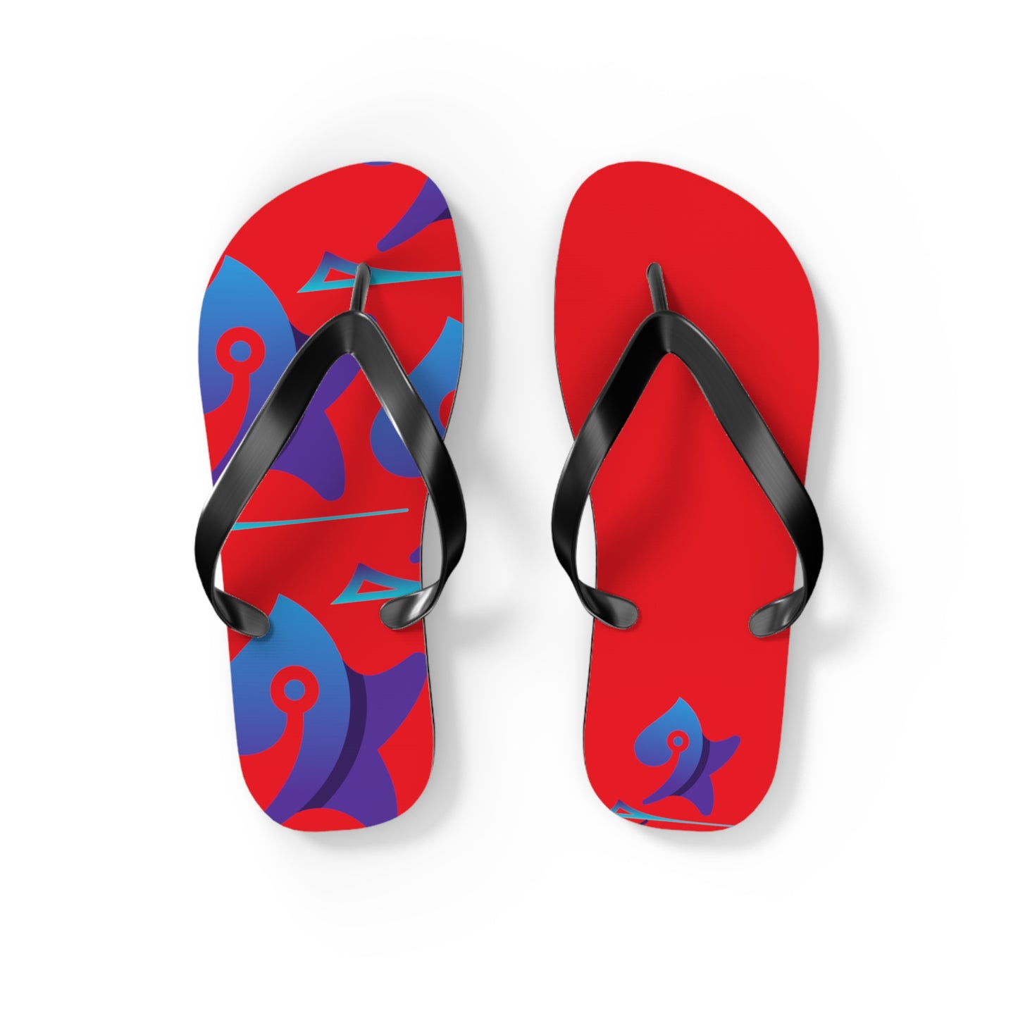 Red Pleyades Flip Flops