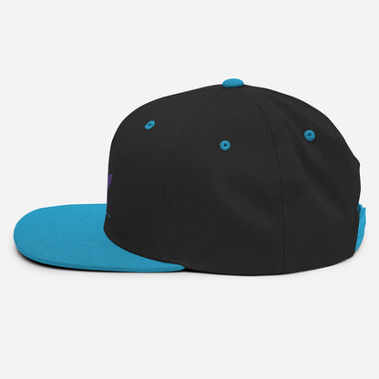 Pleyades purp logo Snapback Hat