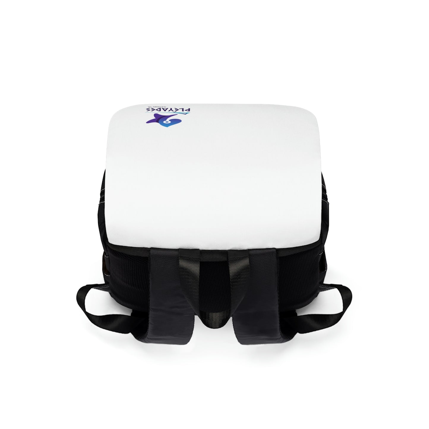 Whi/Blk Unisex Casual Shoulder Backpack