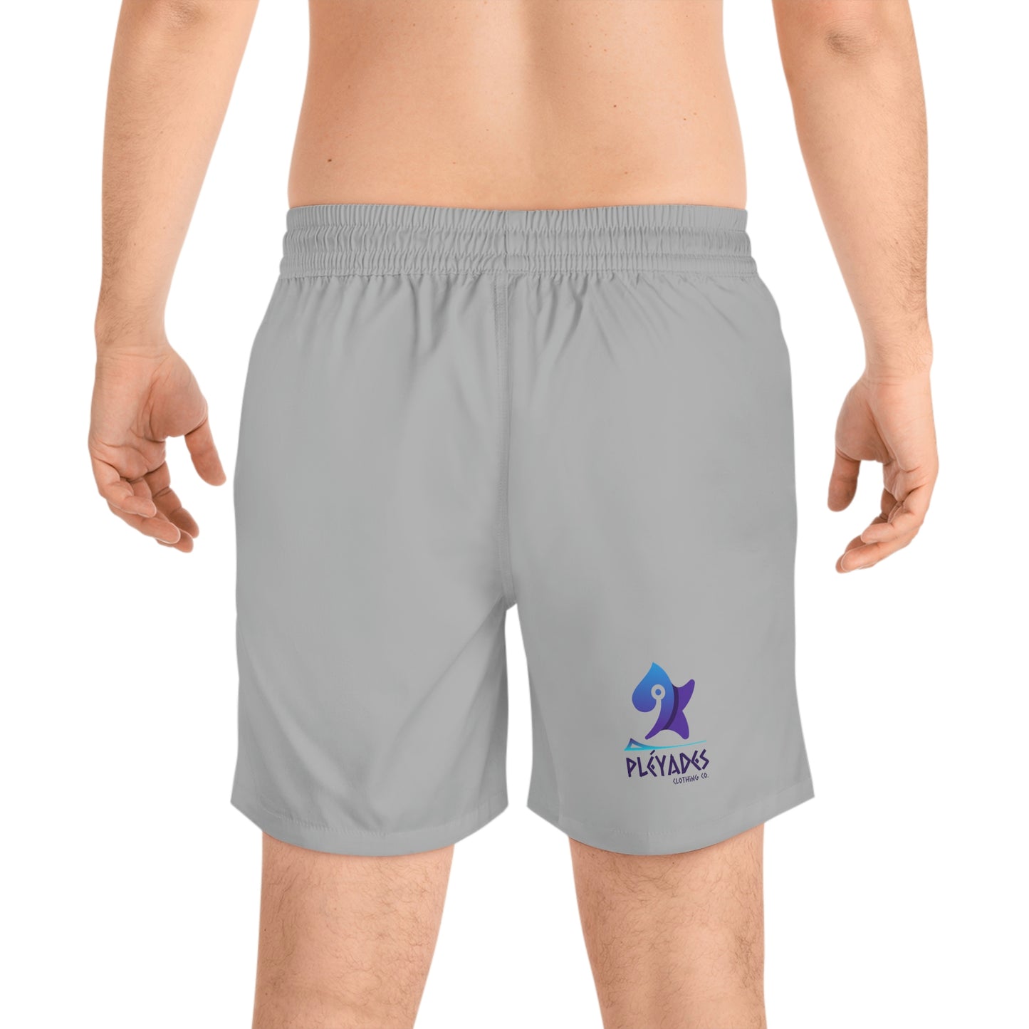 Grey Men's Mid-Length Swim Shorts