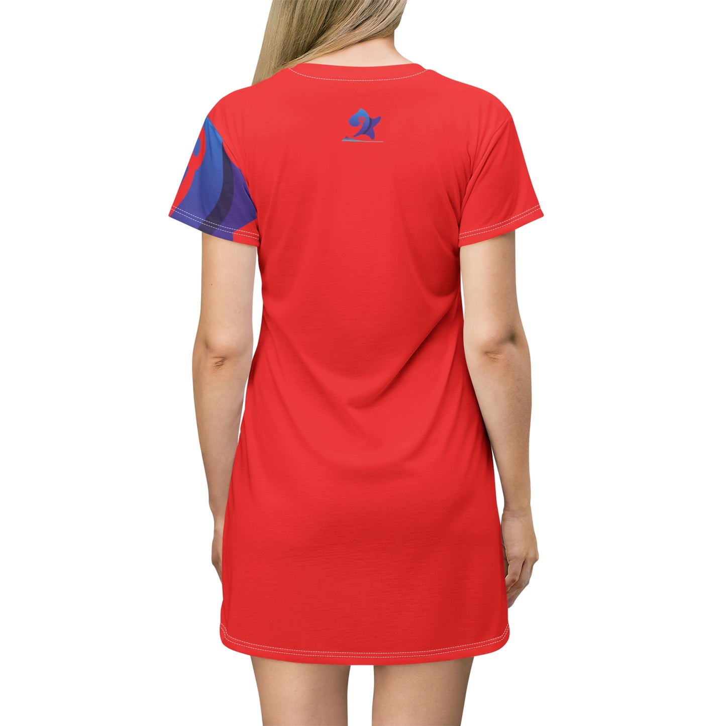 Red Pleyades T-Shirt Dress