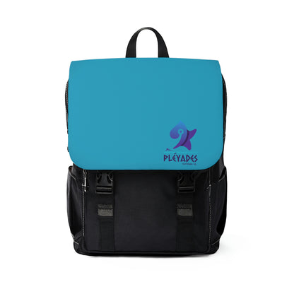 Tur/Blk Unisex Casual Shoulder Backpack