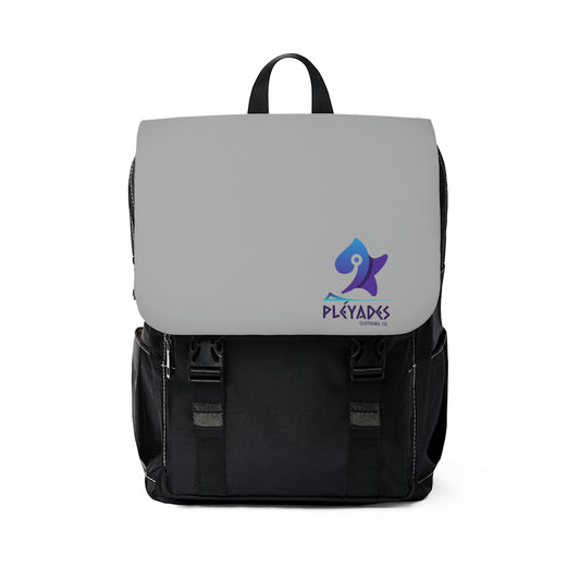 Gry/Blk Unisex Casual Shoulder Backpack